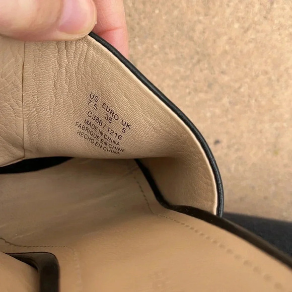 EUC Pour La Victoire Helena Side Peep Toe Chunky Block Heel Mule Sandals Sz 7.5 - Picture 10 of 14